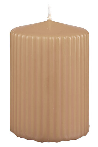 Artikelvorschau Rillenstumpenkerzen 130/70mm - Erdnuss (4er Pack)