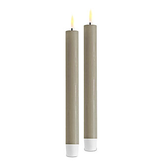 Artikelvorschau LED Stabkerze 240/22mm  - sand (2er Pack)