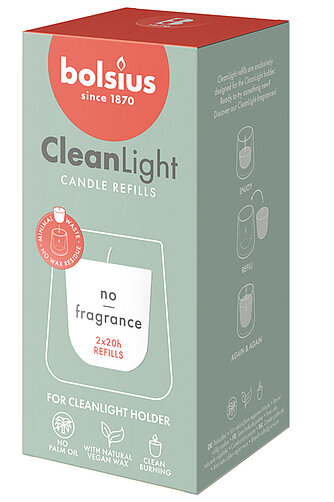 Artikelvorschau Bolsius: Cleanlight Nachfüller - Ohne Duft 