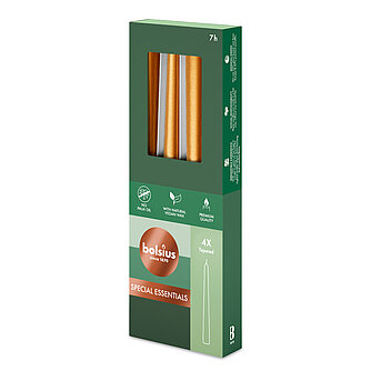 Artikelvorschau Spitzkerzen Special 234/24mm (4er Pack) - Metallic Orange