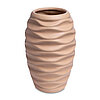 Eine Keramikvase Lips von Sandra Rich in der Größe 20x13cm in der Farbe Creme.