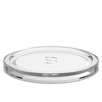 Artikelvorschau Glasteller rund 110mm - klar (1 Stück)