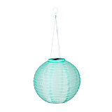 Eine Solar Laterne von Luca Lighting in der Größe 28x28cm in der Farbe türkis.