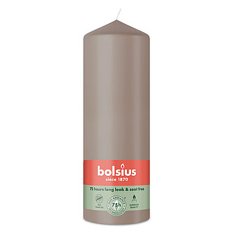 Artikelvorschau Bolsius: Stumpenkerze 200/68mm - Helles Taupe (1 Stück)