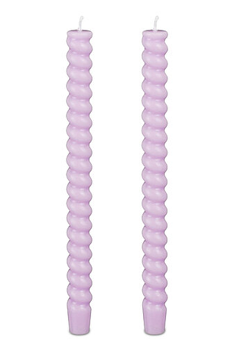 Artikelvorschau Tafelkerzen Twist 280/24mm - lila (2er Pack)