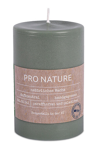 Artikelvorschau Pro Nature Stearin-Stumpen 100/68 mm - minze (1 Stück)
