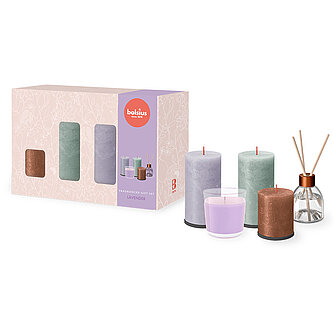 Artikelvorschau Bolsius: Geschenk-Set Groß - Funky Freshness (Lavendel)
