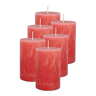 Artikelvorschau Rustik Safe Candle 110/70mm - Flamingo (1 Stück)
