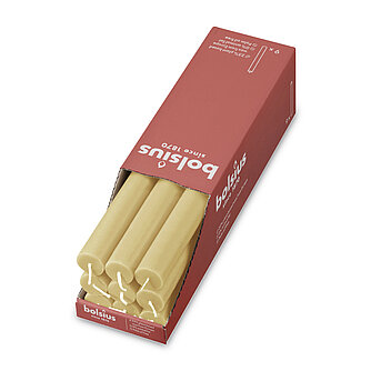 Artikelvorschau Rustik Haushaltskerzen 270/23 mm (9er Pack) - Haferbeige