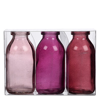 Artikelvorschau BOTTLE - 3 kleine Flaschen - pink