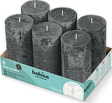 bolsius-professional-rustik-stumpenkerzen-130-68-stuermisches-grau-6-103468791531 6 Bolsius Professional Rustik Stumpenkerzen in der Größe 13x6,8cm in der Farbe stürmisches Grau.