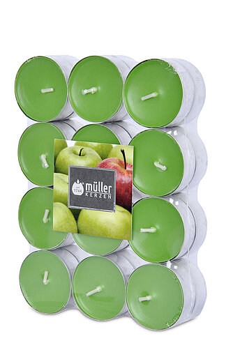 Artikelvorschau Duft-Lichte - Saftiger Apfel (24er Pack)