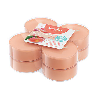 Artikelvorschau True Scents Anti Tabak Maxi-Lichte Clear Cup - Pfirsich (8er Pack)