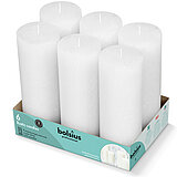 bolsius-professional-rustik-stumpenkerzen-190-68-wolkiges-weiss-6-103468851502 6 Bolsius Professional Rustik Stumpenkerzen in der Größe 19x6,8cm in der Farbe wolkiges Weiß.
