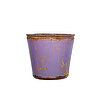 Ein Vintage Glas Flower Pot von Sandra Rich in der Größe 12x13cm in der Farbe Lavendel.