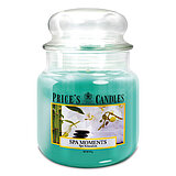 prices-candles-apothekerglas-142-95-spa-moments-411g-pmj010384 Eine Duftkerze im Apothekerglas von Prices Candles in der Größe 14,2x9,5cm mit dem Duft Spa Moments und einem Gewicht von 411g.