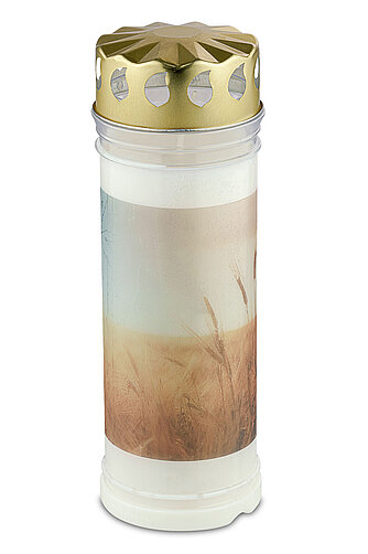 Bolsius Bolsius: Grablicht Nr. 7 mit Motiv - Feld Artikelvorschau Bolsius: Grablicht Nr. 7 mit Motiv - Feld