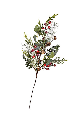 Artikelvorschau Weihnachtszweig rot-grün 65/27 cm (1 Stück)