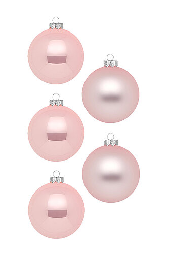 Artikelvorschau Weihnachtskugeln aus Glas Ø 8 cm - Lovely Magnolia (12 Stück)
