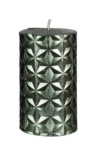 Artikelvorschau Rustik Kerze James 110/65mm - Tannengrün (4er Pack)