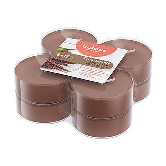 Artikelvorschau True Scents Maxi-Lichte Clear Cup - Oud Wood (8er Pack)