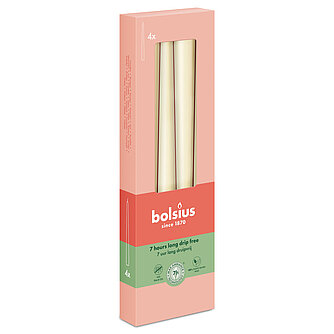 Bolsius Spitzkerzen 245/24mm (4er Pack) Artikelvorschau Spitzkerzen 245/24mm (4er Pack)