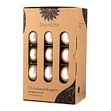 decolite-christbaumkugeln-6-cm-champagner-144560630004.jpg Ein 30er Pack Christbaumkugeln in Champagner mit 6cm Durchmesser von DecoLite in einer dekorativen Schachtel.