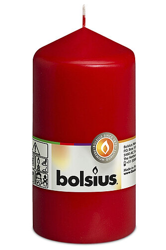 Artikelvorschau Stumpenkerze 130/68mm - Rot