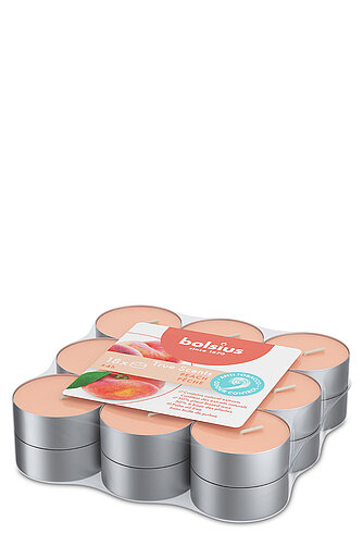 Artikelvorschau True Scents Anti Tabak Duft-Teelichte - Pfirsich (18er Pack)