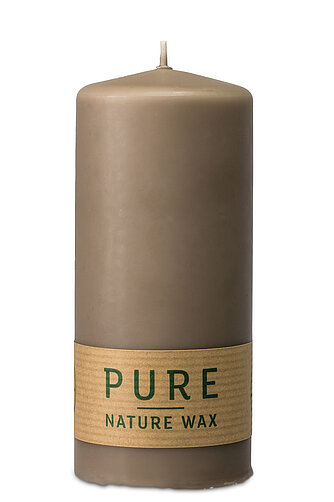 Artikelvorschau Pure Stumpenkerze 130/60 mm (Safe Candle) - 1 Stück - sand