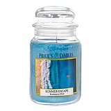 prices-candles-apothekerglas-195-100-summer-escape-630g-pbj010380 Eine Kerze im Apothekerglas von Prices Candles in der Größe 19,5x10cm mit dem Duft "Summer Escape" und einem Gewicht von 630g.