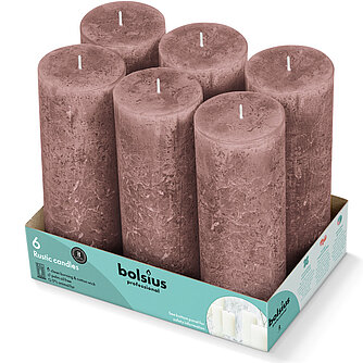 Bolsius Bolsius Rustik Stumpen 190/68mm -Wildleder Braun (6er Tray) Artikelvorschau Bolsius Rustik Stumpen 190/68mm -Wildleder Braun (6er Tray)