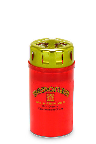 Artikelvorschau Kompositionsöllicht Nr. 23 Memoriam mit Sturmdeckel (20 Stück) - rot