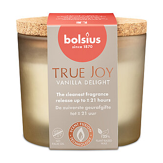 Artikelvorschau True Joy Duftglas mit Korkdeckel - Vanilla Delight (1 Stück)