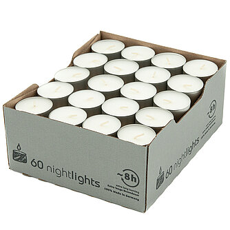 Artikelvorschau Teelichter Nightlights Alu (60er Pack)