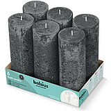bolsius-professional-rustik-stumpenkerzen-190-68-stuermisches-grau-6-103468851531 6 Bolsius Professional Rustik Stumpenkerzen in der Größe 19x6,8cm in der Farbe stürmisches Grau.