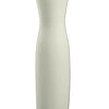 Eine Keramikvase Cone von Sandra Rich in der Größe 30x7,5cm in der Farbe Weiß.