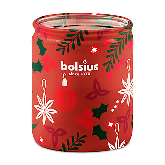 Artikelvorschau Bolsius: True Glow Sleeved Glas 82/68mm - Merry Moments