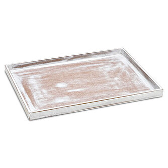 Artikelvorschau Holztablett 330/240mm - Shabby Weiß