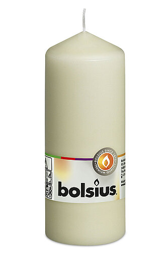 Artikelvorschau Bolsius: Stumpenkerze 150/58mm - Elfenbein