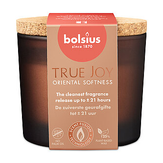 Bolsius True Joy Duftglas mit Korkdeckel - Oriental Softness (1 Stück) Artikelvorschau True Joy Duftglas mit Korkdeckel - Oriental Softness (1 Stück)