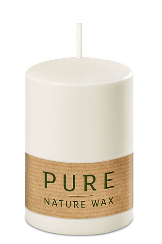 Artikelvorschau Pure Stumpenkerze 90/60 mm (Safe Candle) - 1 Stück - natur
