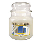 prices-candles-apothekerglas-142-95-open-window-411g-pmj010316 Eine Duftkerze im Apothekerglas von Prices Candles in der Größe 14,2x9,5cm mit dem Duft "Open Window" und einem Gewicht von 411g.