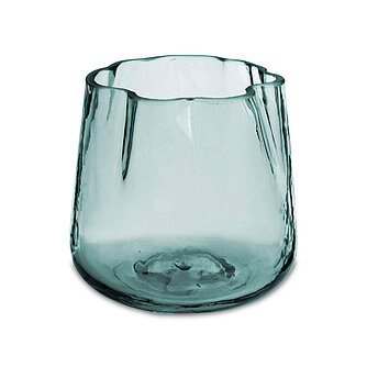 Artikelvorschau Teelichthalter Wavy 85/85 mm - grün (1 Stück)