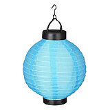 Eine Solar Laterne von Luca Lighting in der Größe 20cm in der Farbe blau.