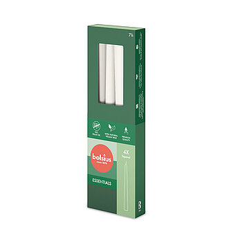 Artikelvorschau Spitzkerzen 245/24mm (4er Pack) - Wolkiges Weiß