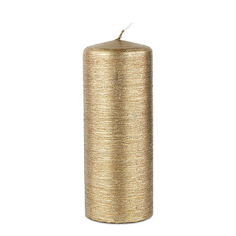 Artikelvorschau Wenzel: Stumpenkerze Rustikana 150/60mm - Antikgold