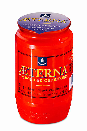 Artikelvorschau Öl-Licht Nr 3 - 100 % reines Pflanzenöl (20 Stück) - rot