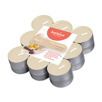 Artikelvorschau True Scents Duft-Teelichte - Vanille (18er Pack)