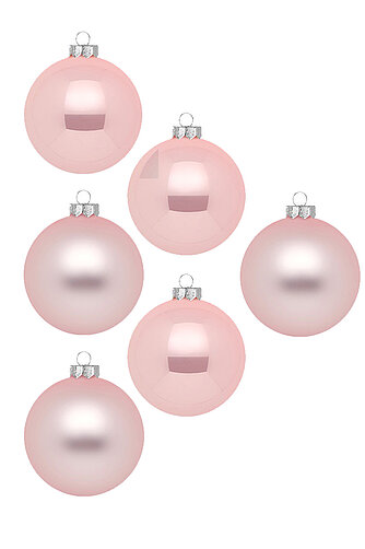 Artikelvorschau Weihnachtskugeln aus Glas Ø 10 cm - Lovely Magnolia (6 Stück)